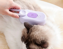 Escova Massageadora com Spray para Pets: Remova Pelos Soltos e Higienize sem Banho!