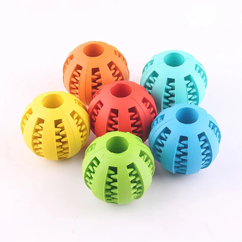 🐶 Dog Toy Ball – Bola Interativa com Elástico | Mordedor Resistente e Alimentador de Petiscos
