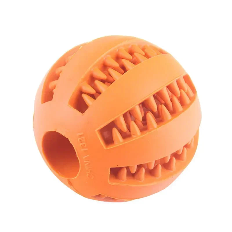 🐶 Dog Toy Ball – Bola Interativa com Elástico | Mordedor Resistente e Alimentador de Petiscos