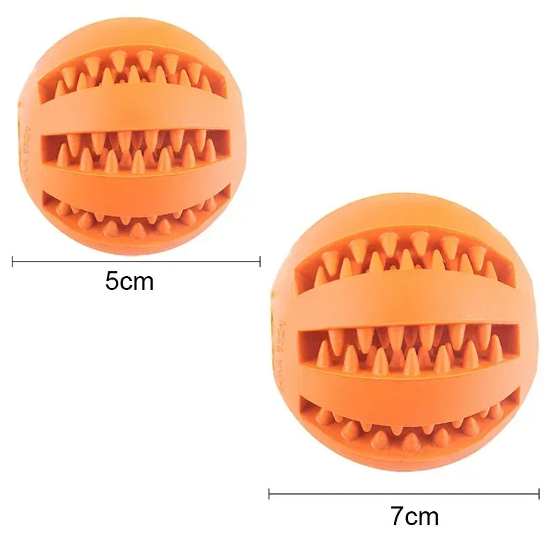 🐶 Dog Toy Ball – Bola Interativa com Elástico | Mordedor Resistente e Alimentador de Petiscos