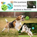 🐶 Dog Toy Ball – Bola Interativa com Elástico | Mordedor Resistente e Alimentador de Petiscos